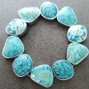 Vera Bradley Blue and White Floral Bracelet